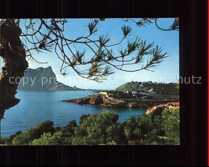 Benisa Vista pintoresca de la Fustera y Penon de Ifach