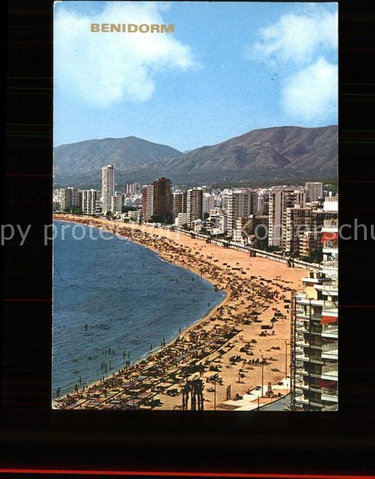 Benidorm Vista general Playa