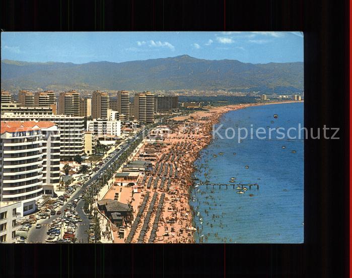 Torremolinos Vista aerea del paseo Maritimo Promenade am Meer