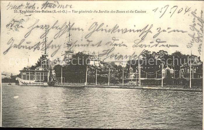 Enghien-les-Bains Vue generale du Jardin des Roses et du