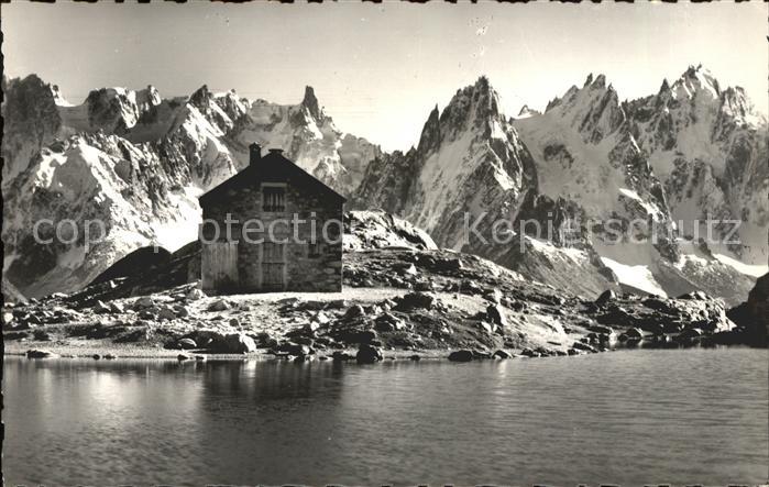 Chamonix Berghütte Schutzhaus Dent du Geant et A