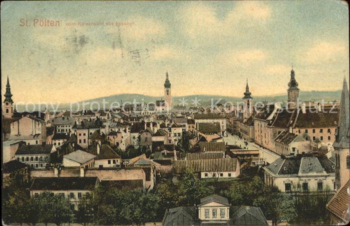 St Poelten vom Kaiserwald aus gesehen