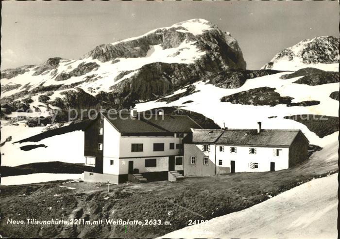 Tilisunahuette mit Weissplatte Neues Schutzhaus Rätiko