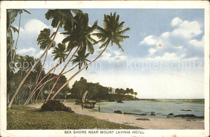Ceylon Sri Lanka Sea Shore Near Mount Lavinia Hotel