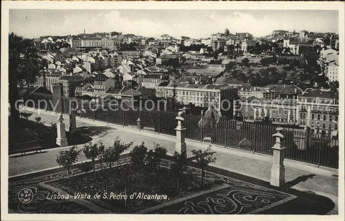 Lisboa Vista de S.Pedro d`Alcantara
