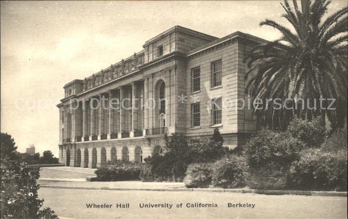 Berkeley California Wheeler Hall University of California