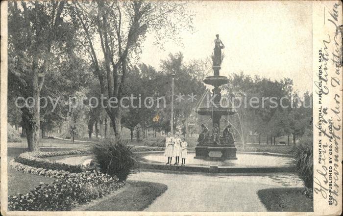 Clinton Massachusetts Fountain in Central park