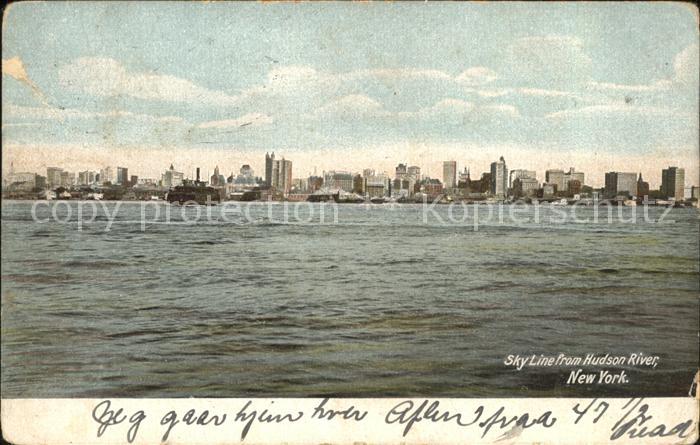 New York Mills New York Sky Line from Hudson River