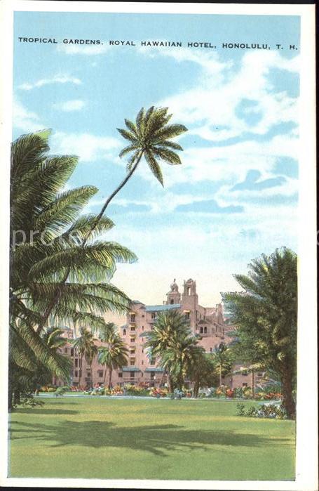 Honolulu Tropical Gardens Royal Hawaiian Hotel