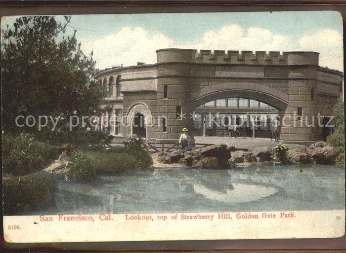 San Francisco California Lookout top of Strawberry Hill