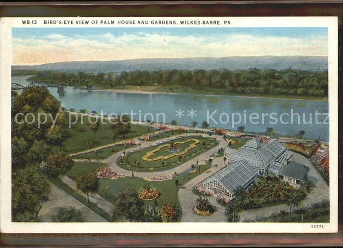 Wilkes-Barre Bird s Eye View of Palm House and Gardens