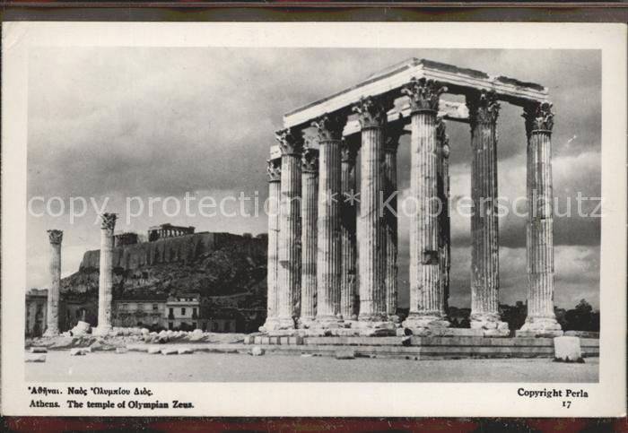 Athen Griechenland The temple of Olympian Zeus