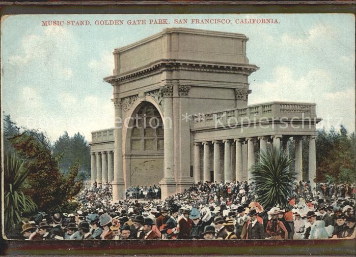 San Francisco California Music Stand Golden Gate Park