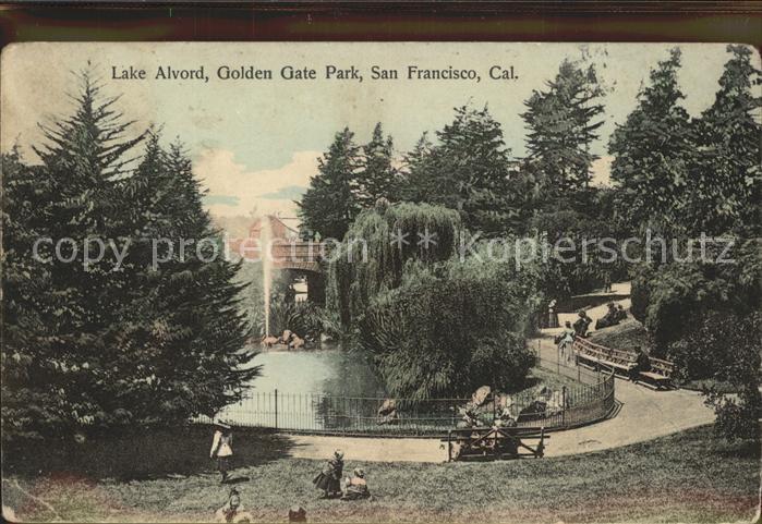 San Francisco California Lake Alvord Golden Gate Park