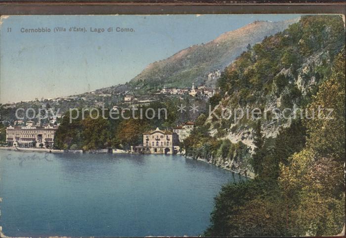 Cernobbio Lago di Como mit Villa d`Este