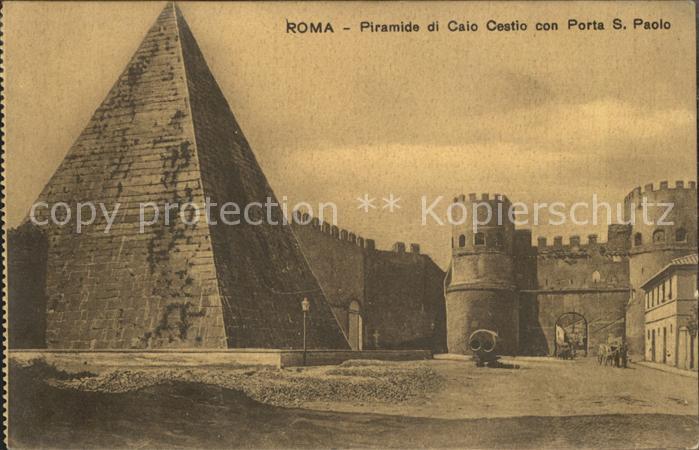 Rom Roma Piramide di Caio Cestio con Porta S.Paolo