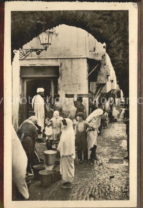 Alger Algerien Casbah Fontaine de la rue N`Fissah