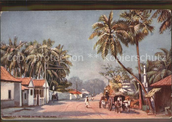 Madras Tamil Nadu Road in The Suburbs