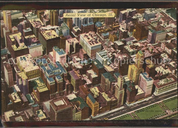 Chicago Illinois Aerial View