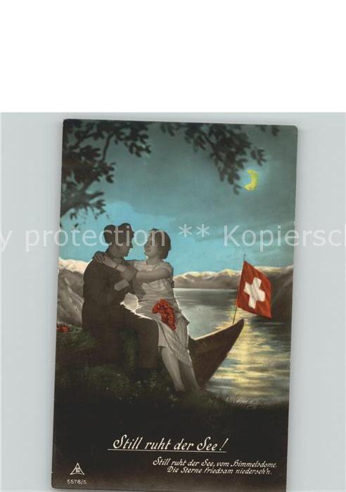 Helvetia Schweiz Still ruht der See