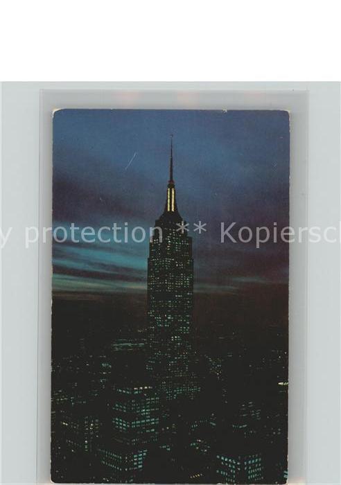 New York City Empire State Building at night