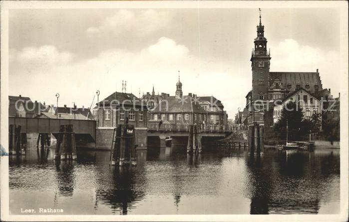 Leer Ostfriesland Rathaus Bruecke