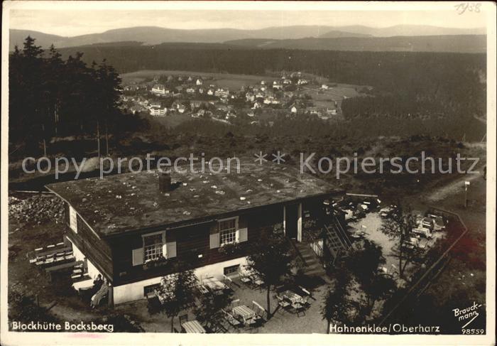 Hahnenklee-Bockswiese Harz Blockhuette Bocksberg Gasthaus