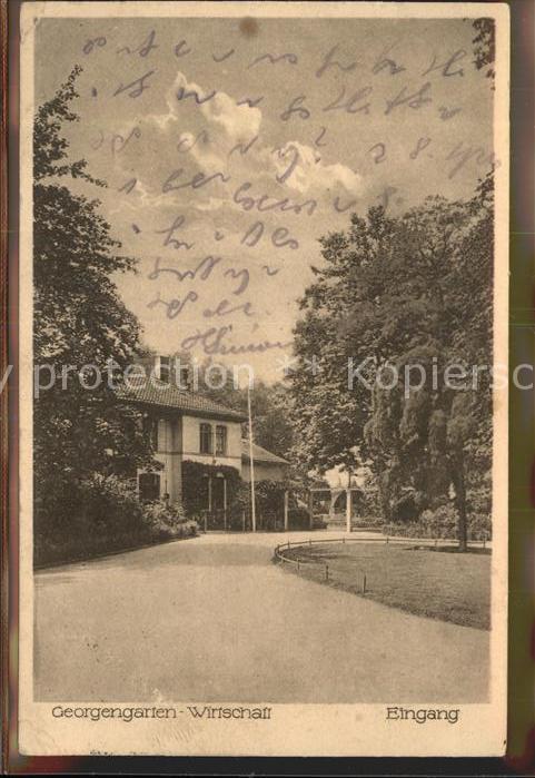 HANNOVER  CITY Georgengarten Wirtschaft Eingang