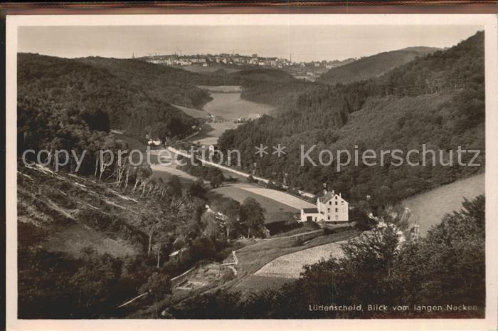 Luedenscheid Panorama Blick vom langen Nacken