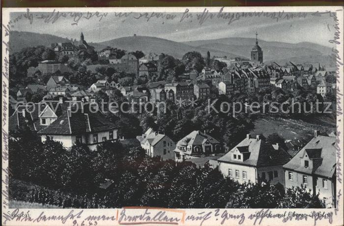 Siegen Westfalen Blick ueber die Stadt