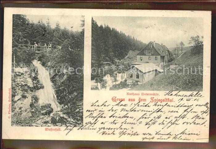 Hahnenklee-Bockswiese Harz Wasserfall Kurhaus Untermuehle Spiegelthal