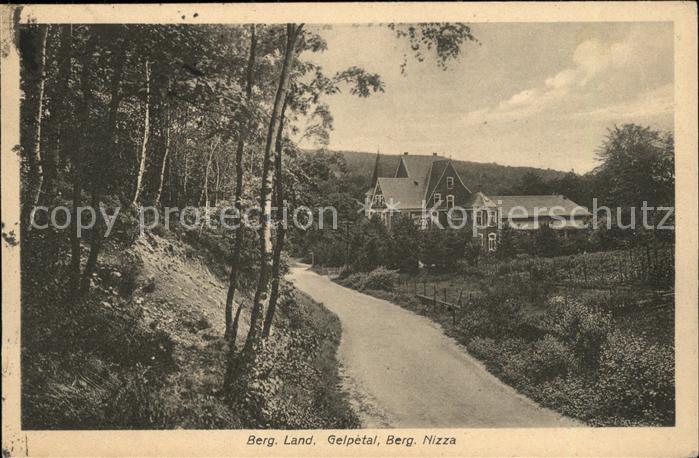 Bergisches Land Gelpetal Berg Nizza