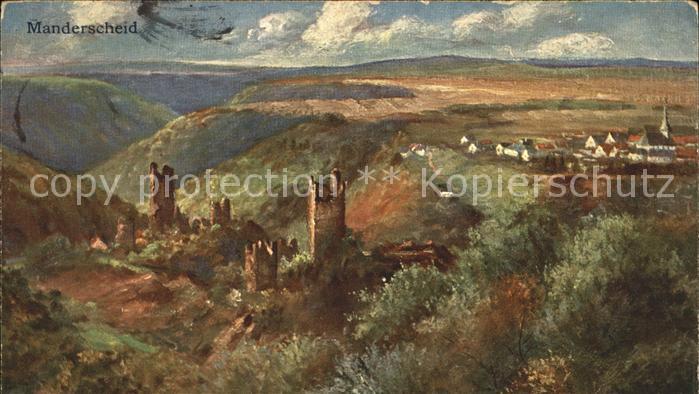 Manderscheid Eifel Kuenstlerkarte