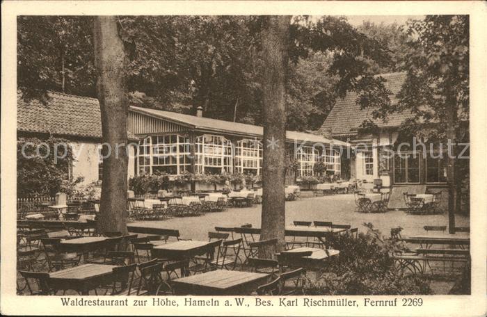 Hameln Weser Waldrestaurant zur Hoehe