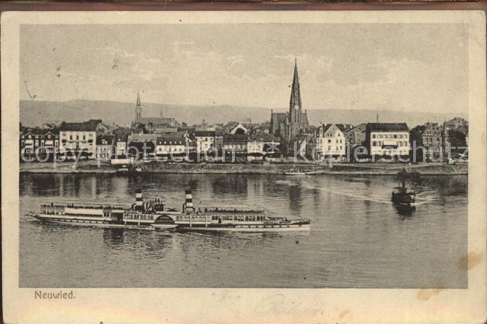 Neuwied Rhein Seitenraddampfer