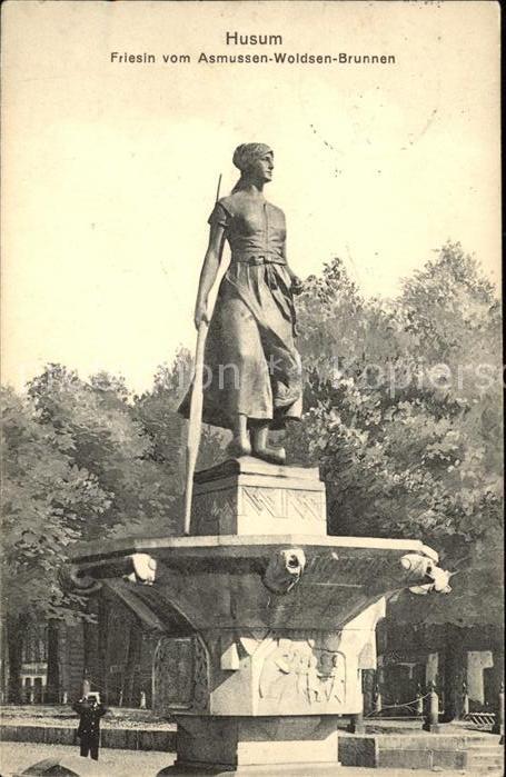 Husum Nordfriesland Friesien vom Asmussen-Woldsen-Brunnen