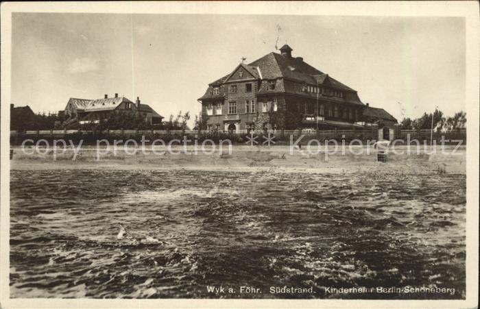 Wyk Foehr Suedstrand Kinderheim-Berlin-Schoeneberg