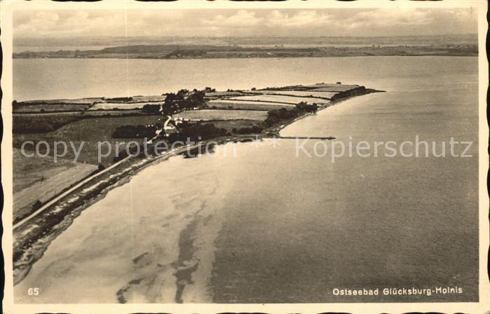 Holnis Luftaufnahme (Landpoststempel)