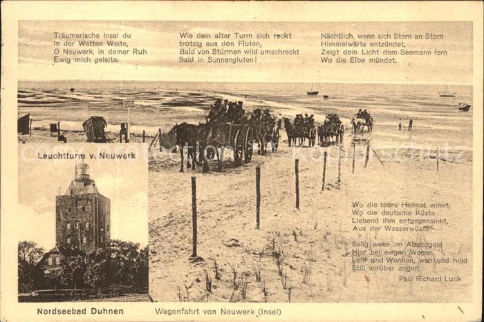 Duhnen Nordsee Leuchtturm v.Neuwerk