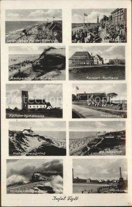 SYLT Insel Schleswig-Holstein mit Kampen Keitum, Hoernum usw.