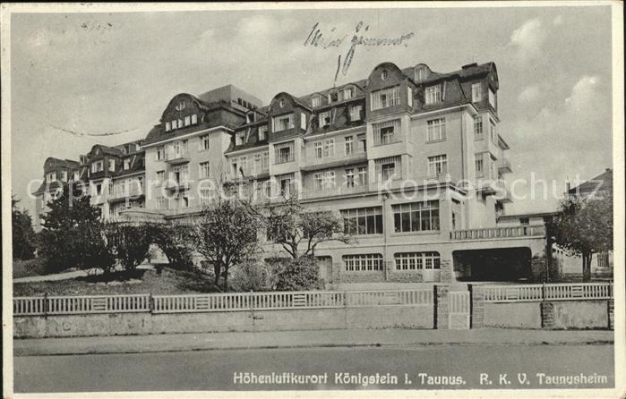 Koenigstein Taunus R.K.V.Taunusheim (Bahnpoststempel)