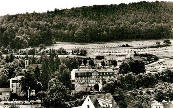 Bad Salzschlirf Blick auf Illerhof und ev Kirche