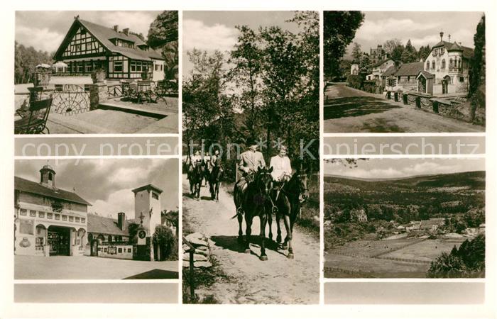 Koenigstein Taunus Klostergut Rettershof Panorama Reiter