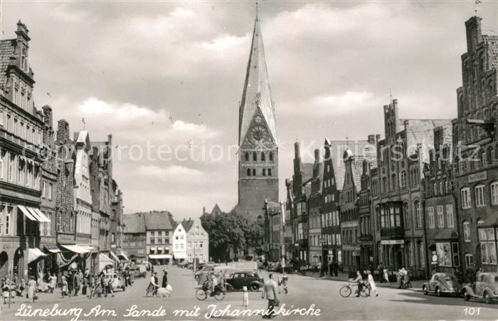 Lueneburg Am Sande mit Johanniskirche