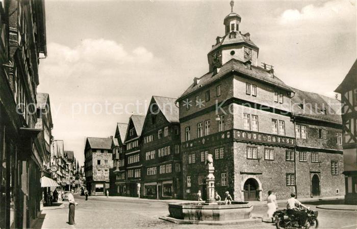 Herborn Hessen Marktplatz Brunnen