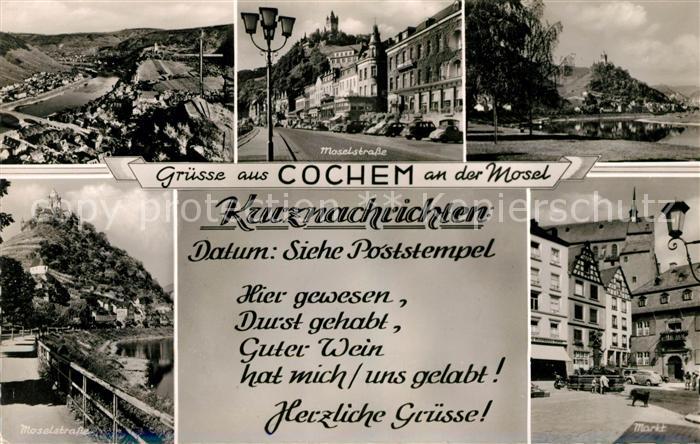 Cochem Mosel Panorama Moselstrasse Markt
