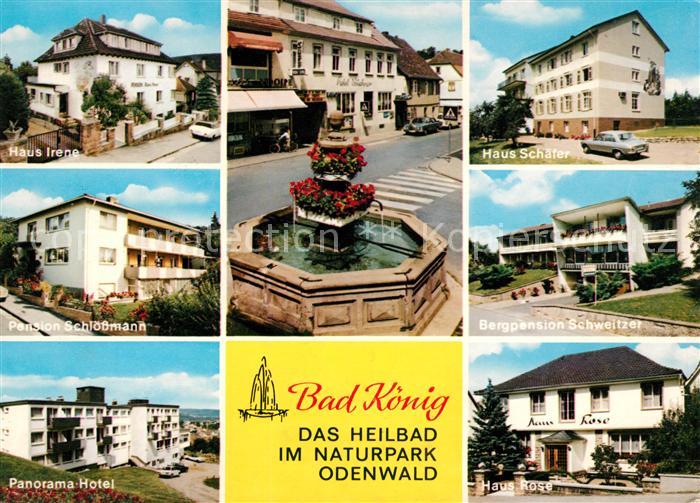 Bad Koenig Odenwald Haus Irene Pension Schloessmann Panorama Hotel Haus Schaefer