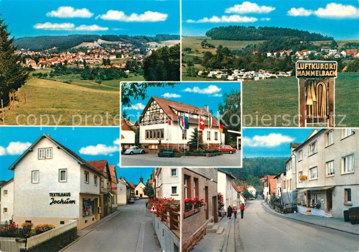 Hammelbach Panorama Rathaus Textilhaus Jochum Strasse