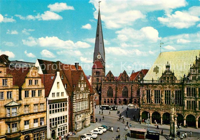 BREMEN  CITY Am Markt mit UL Frauenkirche