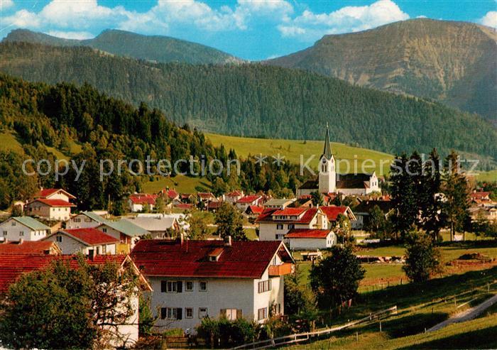 Oberstaufen Oberallgaeu Bayern Panorama